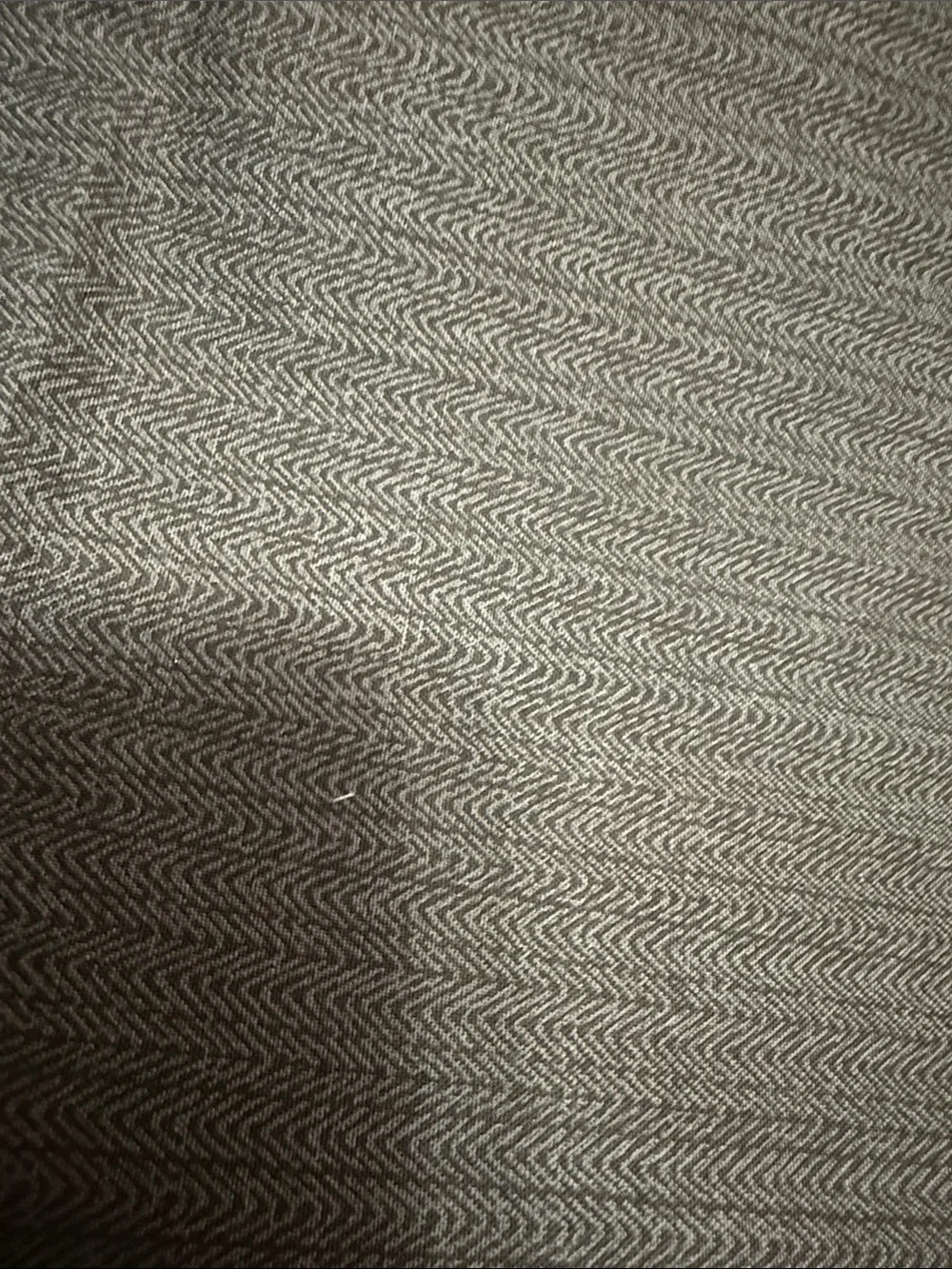 Gray Herringbone 100% Fabric 1 Yard
